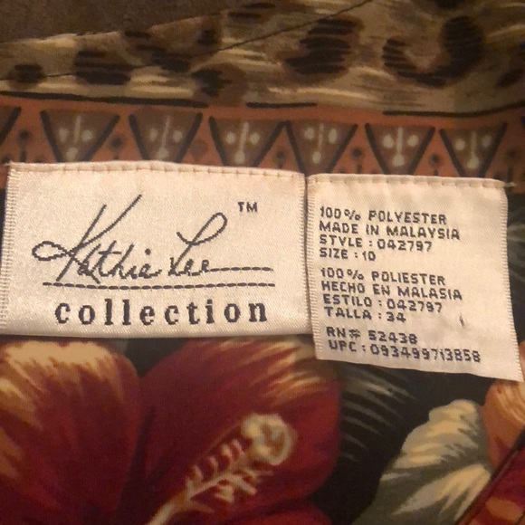 Kathie Lee Sleeveless Safari Floral Dress - Picture 8 of 8